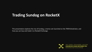 trading sundog on rocketx this presentation