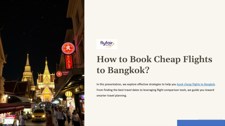 how to book cheap flights to bangkok