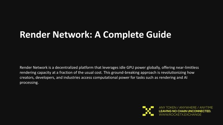 render network a complete guide render network