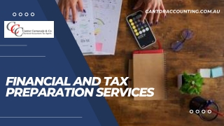 Financial and Tax Preparation Services