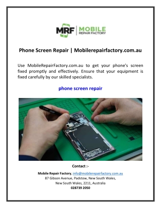 phone screen repair mobilerepairfactory com au