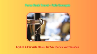 Stylish & Portable Hooks for On-the-Go Convenience