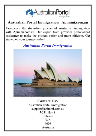 Australian Portal Immigration Apimmi.com.au