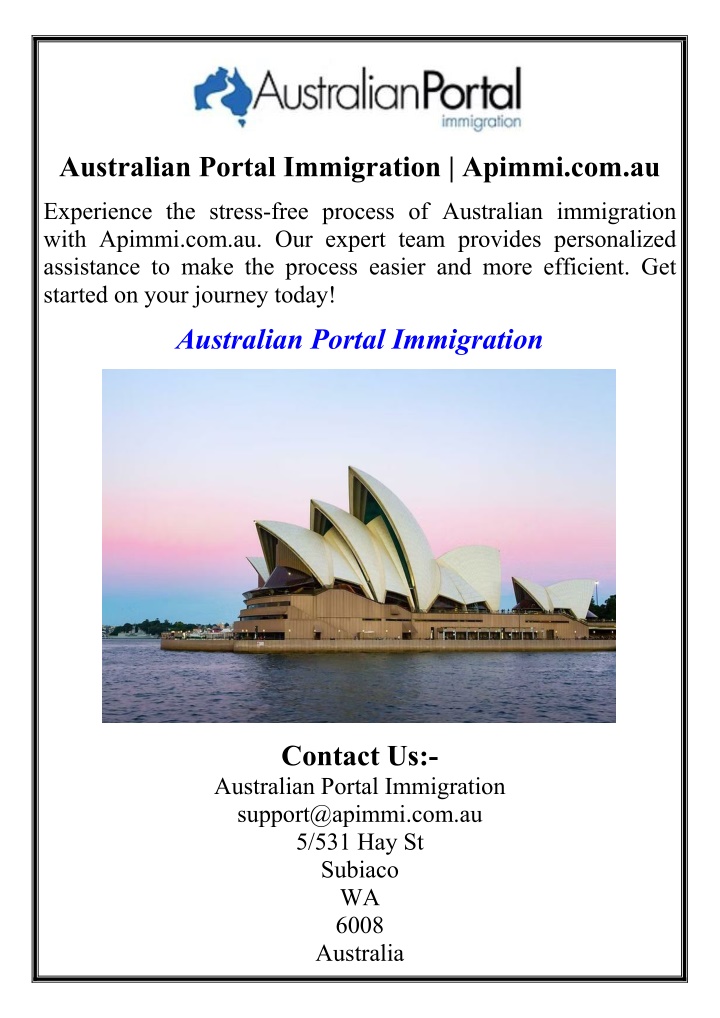 australian portal immigration apimmi com au