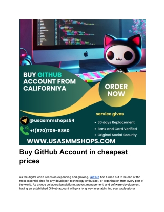 buy github account in cheapest prices