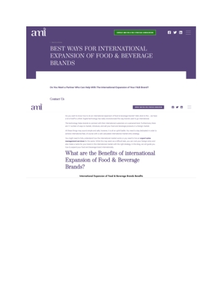 Best Ways For International Expansion Of Food & Beverage Brands