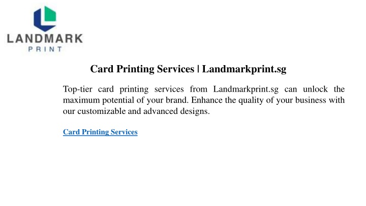 card printing services landmarkprint sg