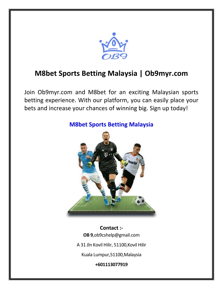 m8bet sports betting malaysia ob9myr com