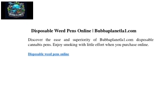 disposable weed pens online bubbaplanetla1 com