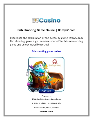 Fish Shooting Game Online | B9myr2.com