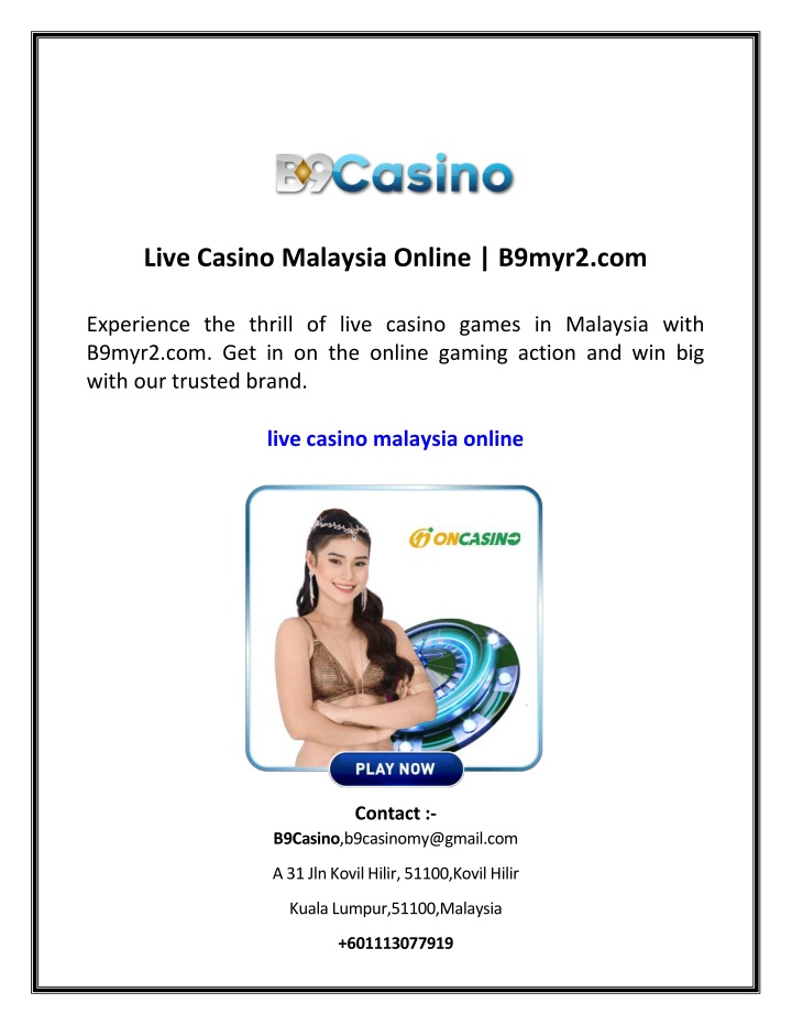 live casino malaysia online b9myr2 com