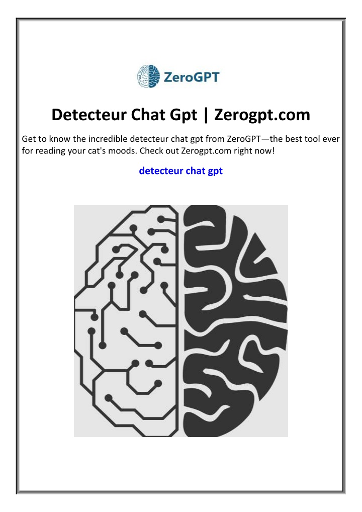 detecteur chat gpt zerogpt com