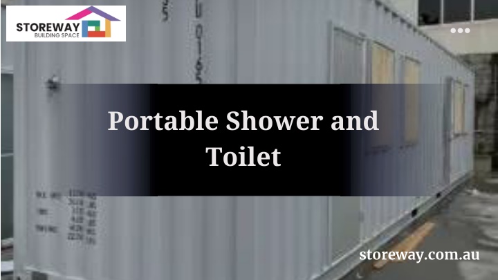 portable shower and toilet