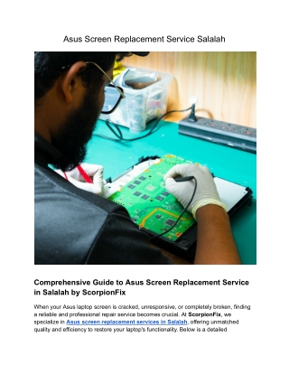 Asus Screen Replacement Service Salalah (1)