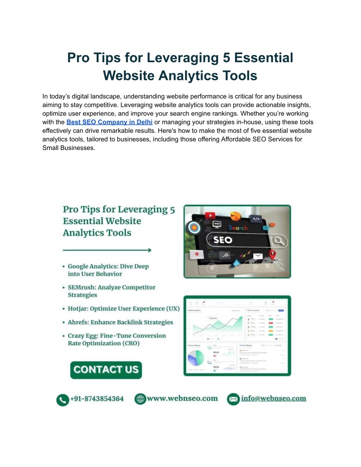 pro tips for leveraging 5 essential website