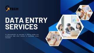 Professional Data Entry Services by Gtechwebindia