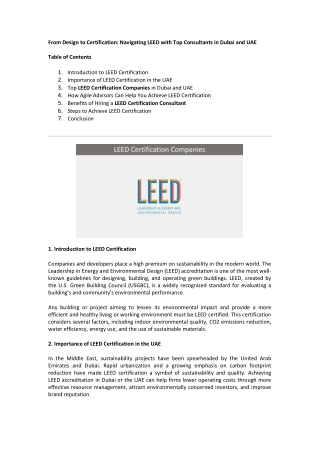 from design to certification navigating leed with