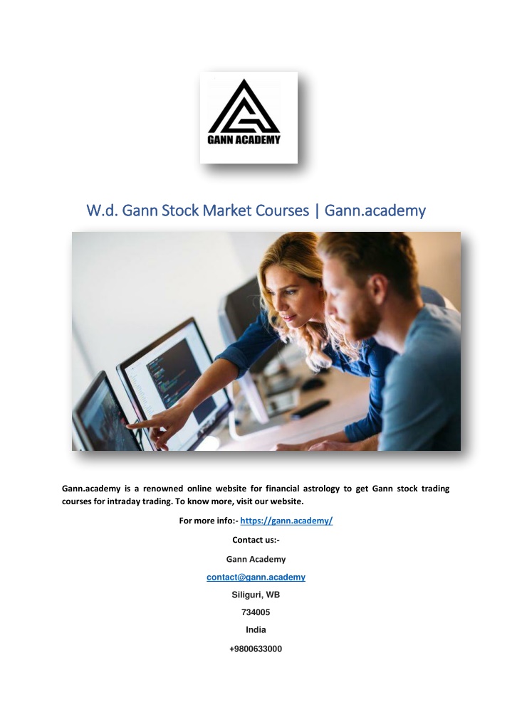 w d gann stock market courses gann academy