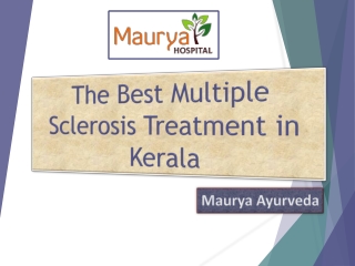 The Best Multiple Sclerosis Treatment in Kerala