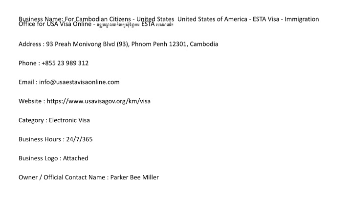 business name for cambodian citizens united