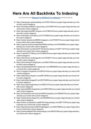 Request To GOOGLE For Indexing (Tags And Bags)
