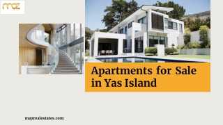 Apartments for Sale in Yas Island