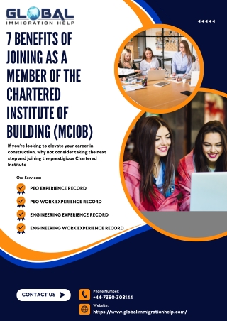 7 Benefits of Joining as a Member of the Chartered Institute of Building (MCIOB)