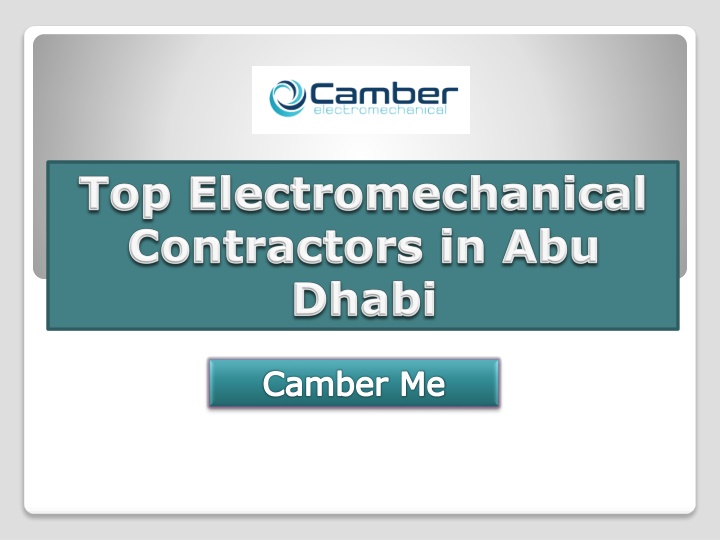 top electromechanical contractors in abu dhabi