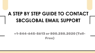 a step by step guide to contact sbcglobal email