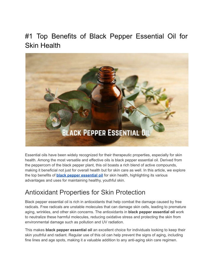 1 top benefits of black pepper essential