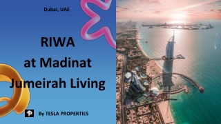 RIWA at Madinat Jumeirah Living- Tesla Properties a Real Estate Company In Dubai