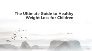 The Ultimate Guide to Losing Weight Healthily for Children