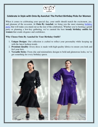 Trendy Birthday Outfits for Women