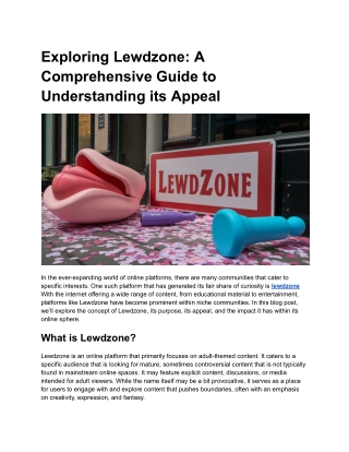 Exploring Lewdzone_ A Comprehensive Guide to Understanding its Appeal
