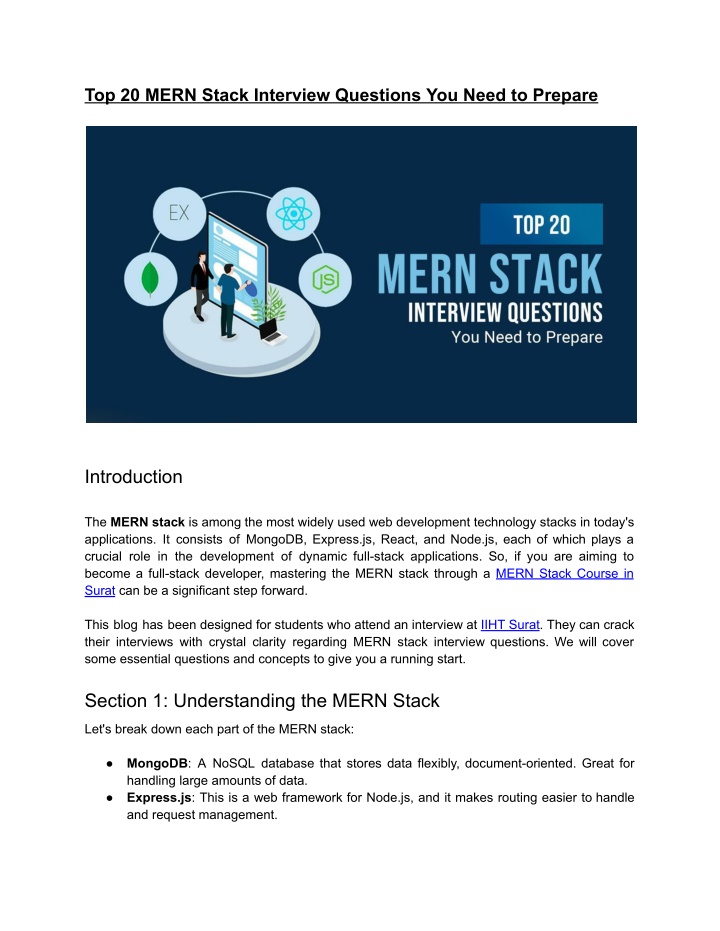 top 20 mern stack interview questions you need