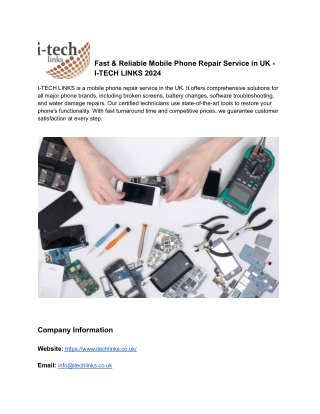 fast reliable mobile phone repair service