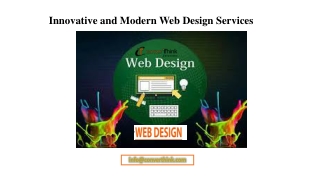 innovative and modern web design services