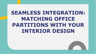 Seamless Integration_ Matching Office Partitions with Your Interior Design