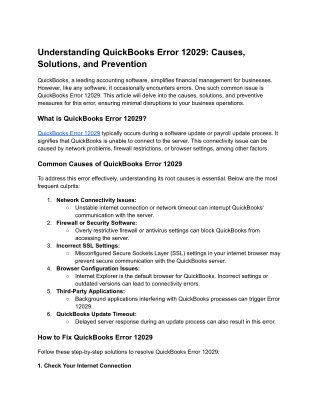 understanding quickbooks error 12029 causes