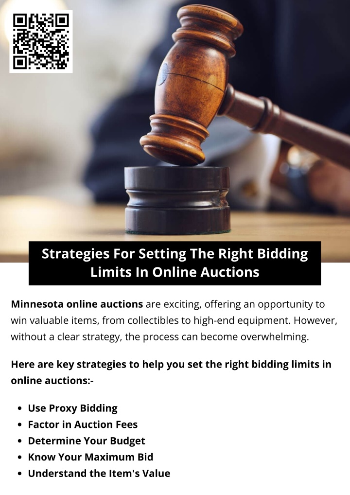 strategies for setting the right bidding limits