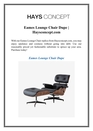 eames lounge chair dupe haysconcept com