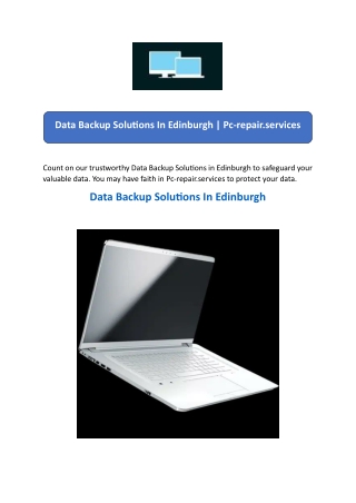 data backup solutions in edinburgh pc repair