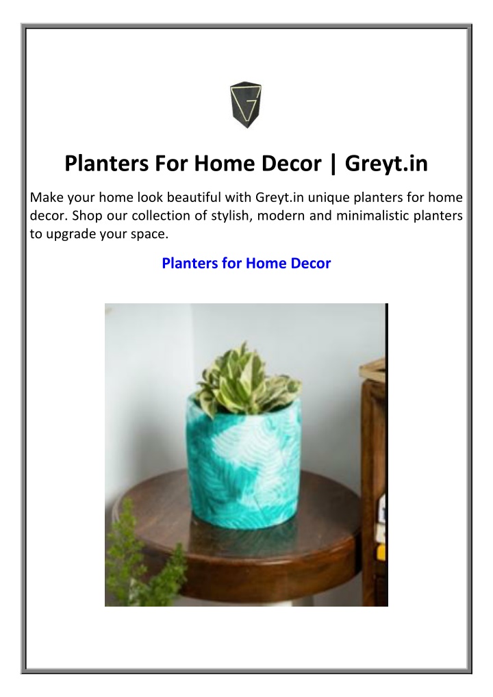 planters for home decor greyt in