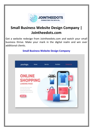 small business website design company