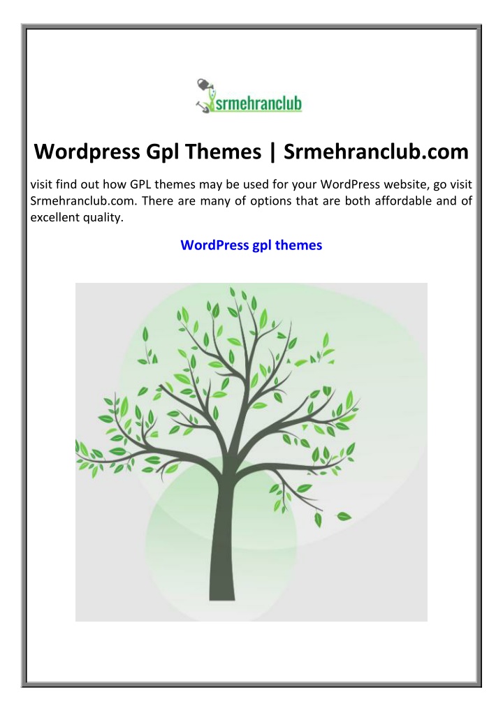 wordpress gpl themes srmehranclub com