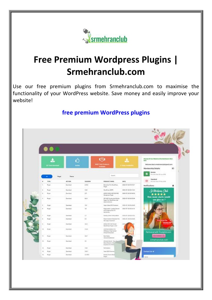 free premium wordpress plugins srmehranclub com