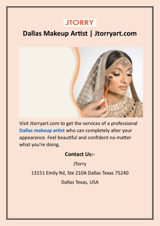 Dallas Makeup Artist