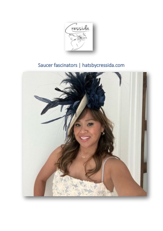 Saucer fascinators | hatsbycressida.com