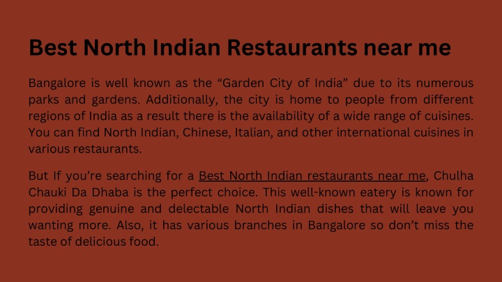 best north indian restaurants near me