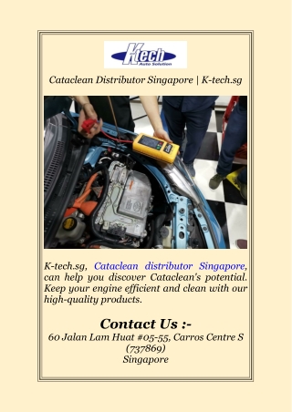 cataclean distributor singapore k tech sg